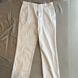 Banana Republic Slim Fit 33x34 Light Gray Trousers